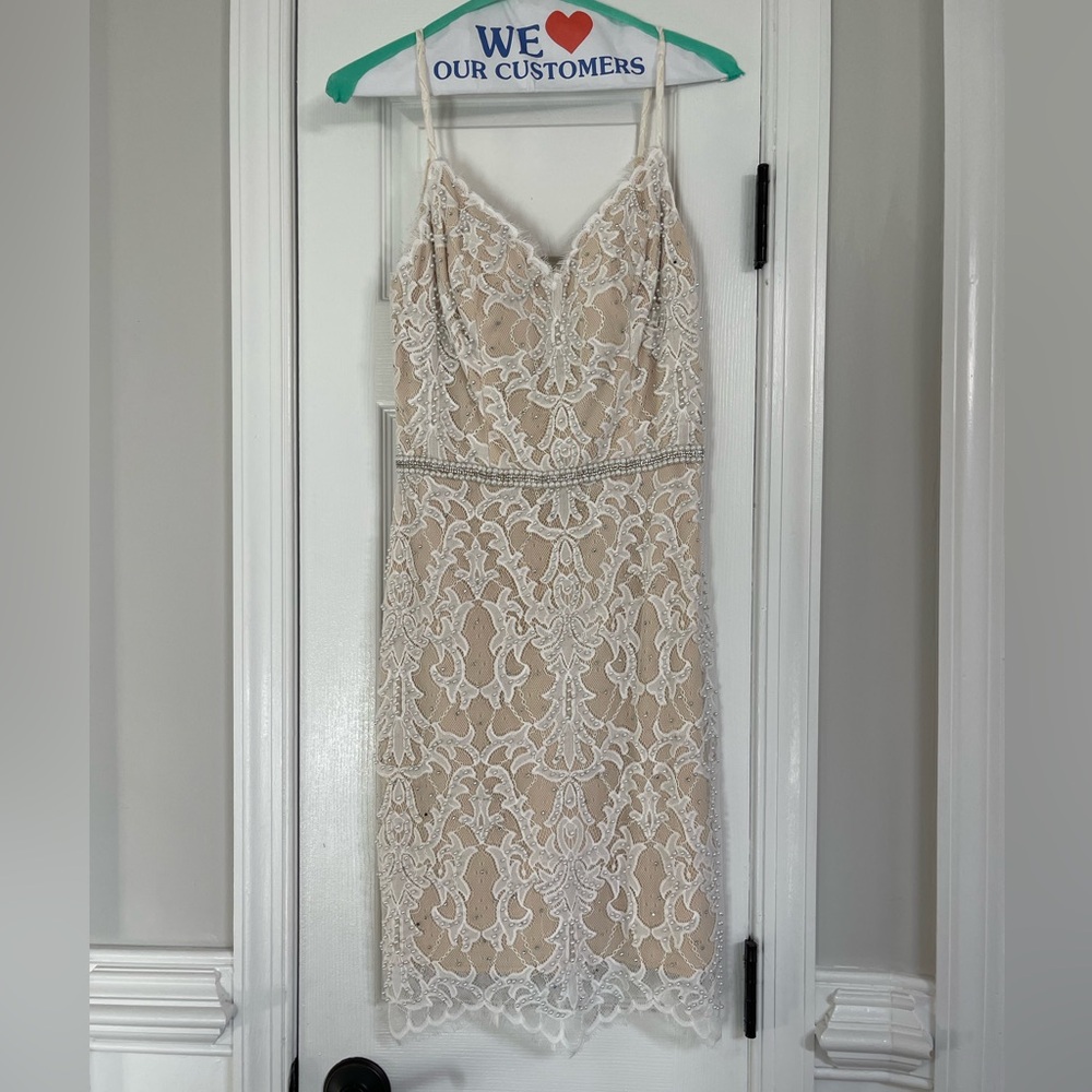 Jovani Cocktail Dress. Champagne. Size 4